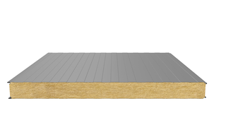 Стеновая сэндвич-панель (минеральная вата) 100 мм х 1190 мм (Трапеция)