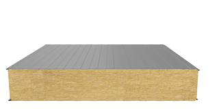 Стеновая сэндвич-панель (минеральная вата) 200 мм х 1190 мм (Трапеция)