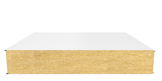 Стеновая сэндвич-панель (минеральная вата) 180 мм х 1190 мм (Гладкая)