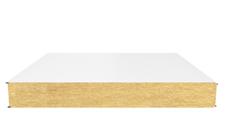 Стеновая сэндвич-панель (минеральная вата) 150 мм х 1190 мм (Гладкая)