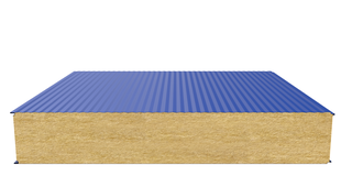 Стеновая сэндвич-панель (минеральная вата) 200 мм х 1190 мм (Волна)